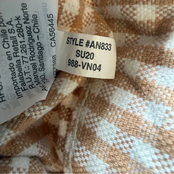 Madewell Tan Checkered Wide Leg Pants - Picture 12 of 12